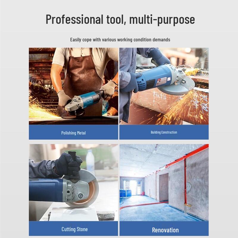 Dongcheng S1M-FF-180SH Angle Grinder CN Plug (adapter Included)