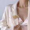 Geometric Metal Brooches Irregular Metal Brooches Geometric Metal Pin Irregular Metal Pins Alloy Material for Woman Girl