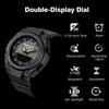 NORTH EDGE FORTRESS 2026 Men's Army Military Digital Watch Outdoor Sports Waterproof 50M Watches World Time Countdown LED Clock