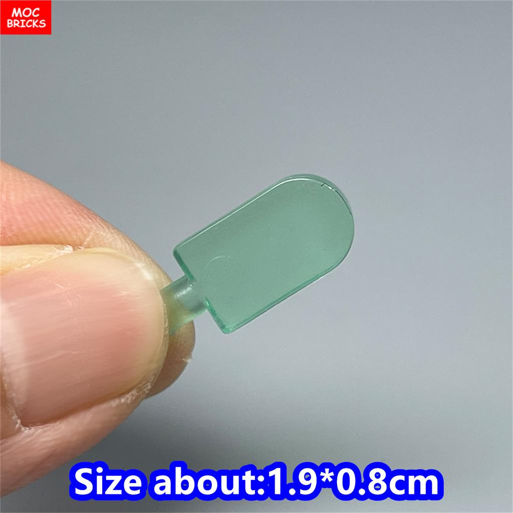 MOC Blocks Food Popsicle Candy Ice Cream Drinking Trans Liquid Learning DO IT YOURSELF Construction Bricks Children's Playthings Plastic Material