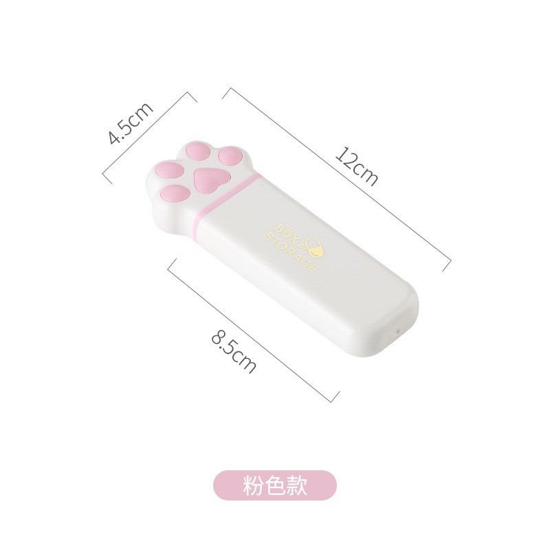 

Мини Кошачья Лапка 3 Секции Коробка для Хранения Лекарств Портативный Ежедневный Контейнер Органайзер для Таблеток Дорожный Диспенсер для Таблеток Рыбьего Жира розовый