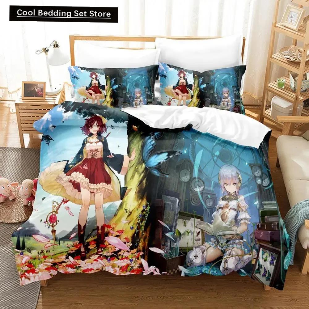 3D Print Anime Atelier Sophie Bedding Set Duvet Cover Bed Set Quilt Cover Pillowcase Comforter King Queen Size Home Textiles