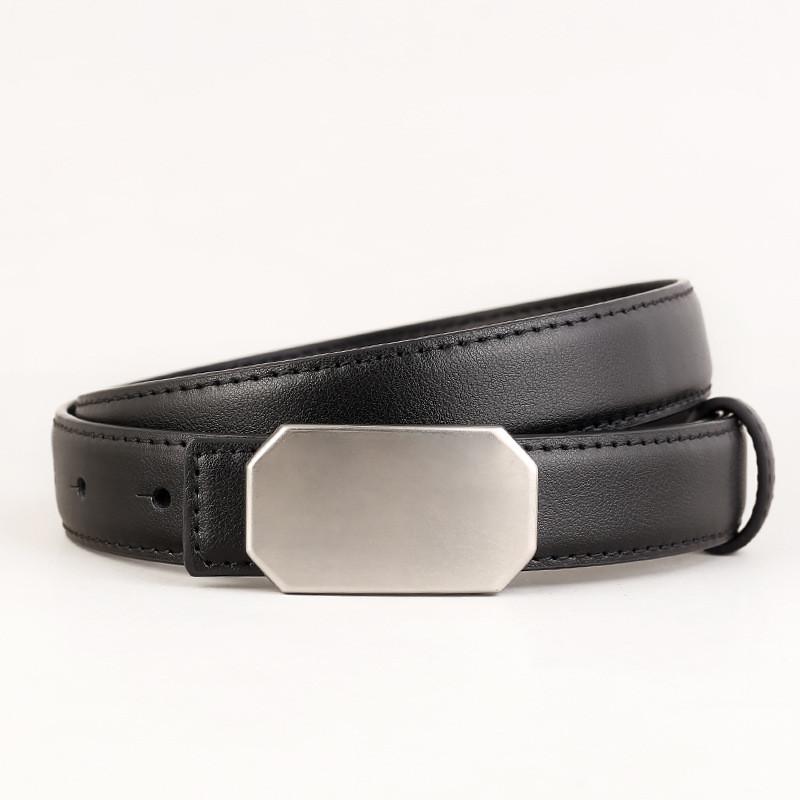 Genuine Leather Womens Belt With Smooth Buckle For Business And Casual Wear