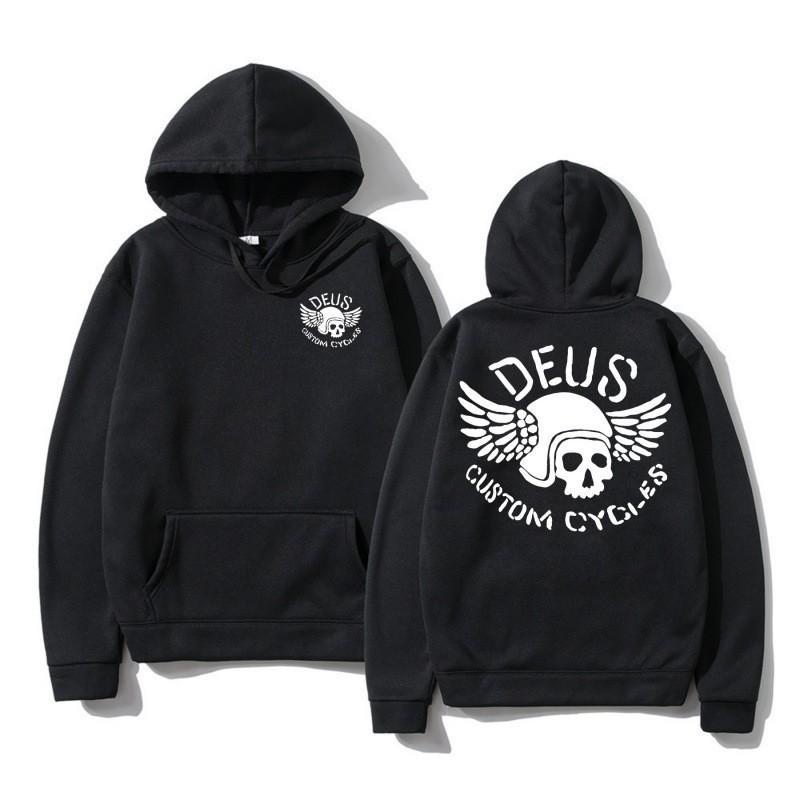 Unisex Oversized Skull Print Hoodie Sweatshirt Long Sleeve Casual Top Fall