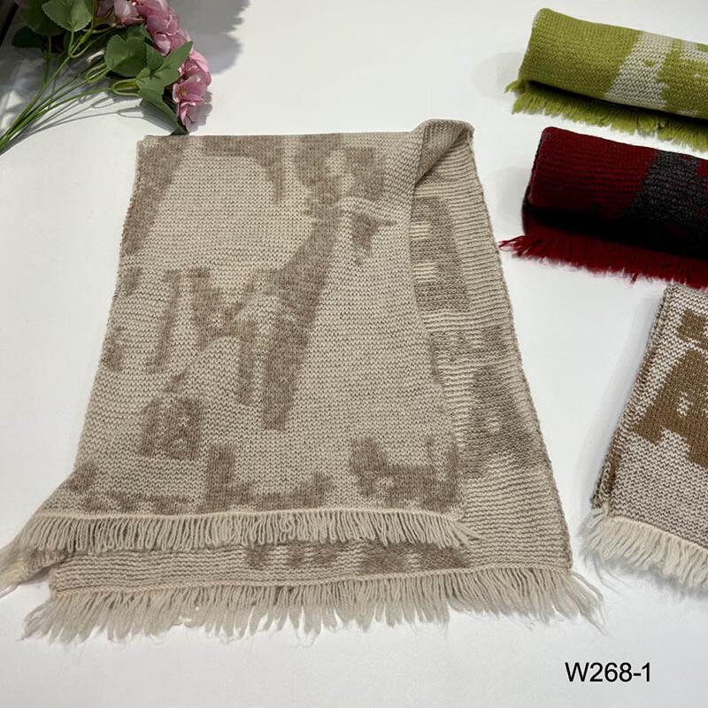 G·TENNA NX-W268 Women's Letter Wool Scarf