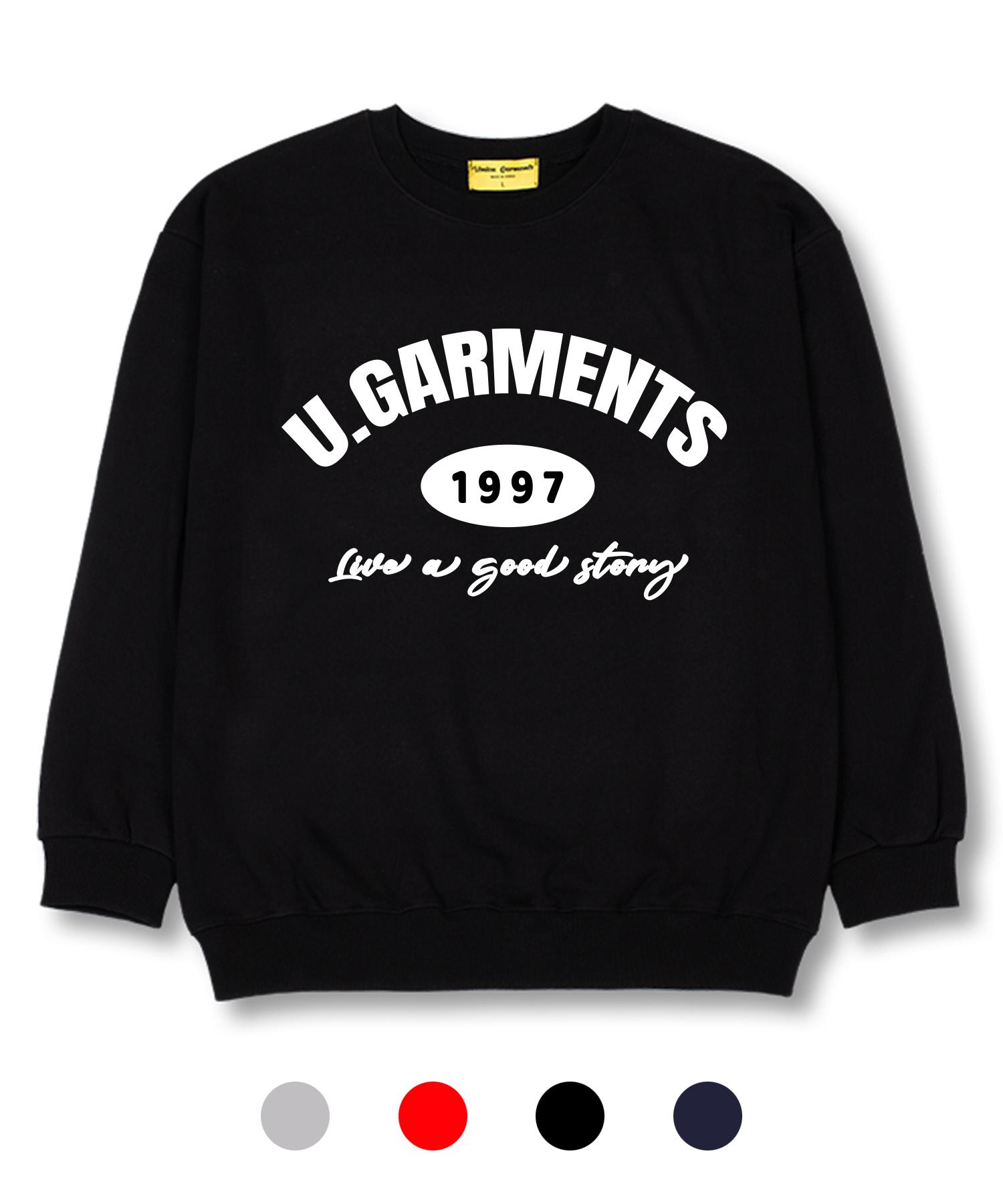 Union Garments 1997 Good Story French Terry Oversized Sweatshirt Black/L