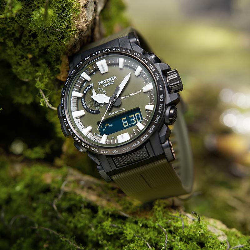 Casio Men PRO TREK Green Watch PRW-61Y-3PR PRW-61Y-3PR
