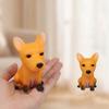 Vinyl Simulated Dog Squeeze Toy Squeaky Stress Relief Puppy Sensory Toy Home Office Desktop Animal Decoration Ornament