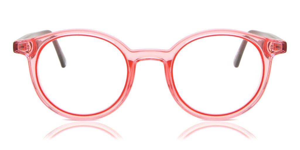 Full Rim Oval Transparent Red Smartbuy Collection Chas Tr 97d Fashion Unisex Eyeglasses