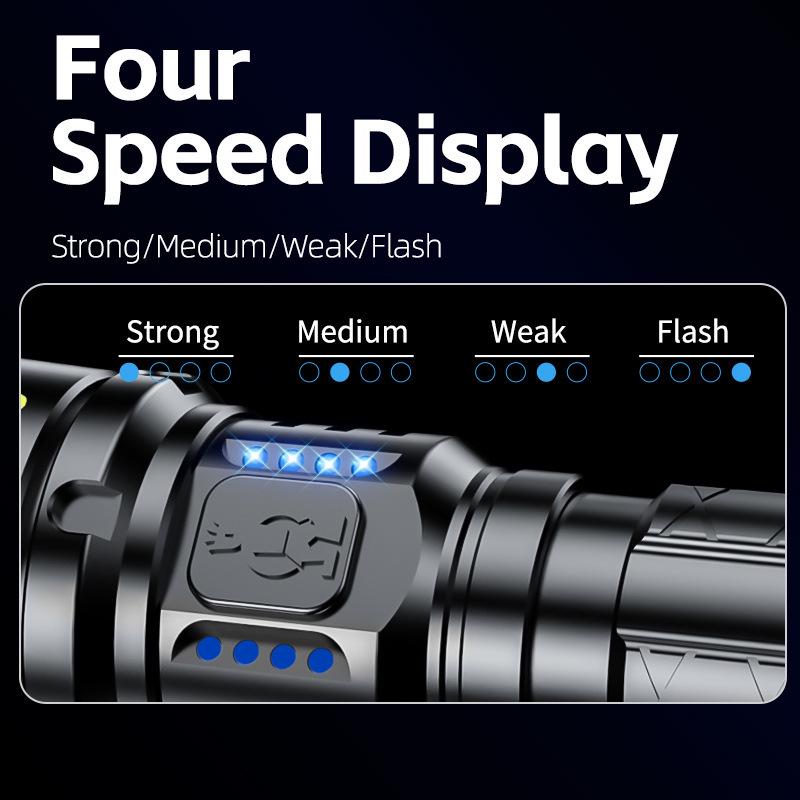 Cross-border Rechargeable Super Bright Long-Range Flashlight