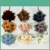 Heads Simulated 7 Multiple Petals Lily Bouquet Artificial Flower For Decor Hoom