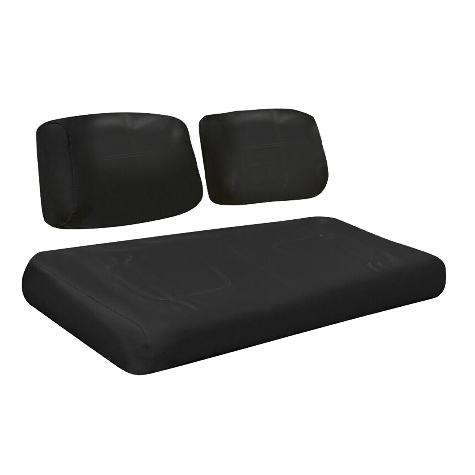 Черный Fit Club Car DS 1982-2000.5 Гольф-кары Чехол на переднее сиденье Кожаный Прибиваемый Гвоздями Чехол на сиденье гольф-кара Чехол на сиденье гольф-кара United States