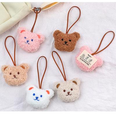 1Pc Cute Baby Name Tag Cartoon Bear Doll Bag Kindergarten Backpack Pendant Baby Newborn Bag Ornaments Keyrings