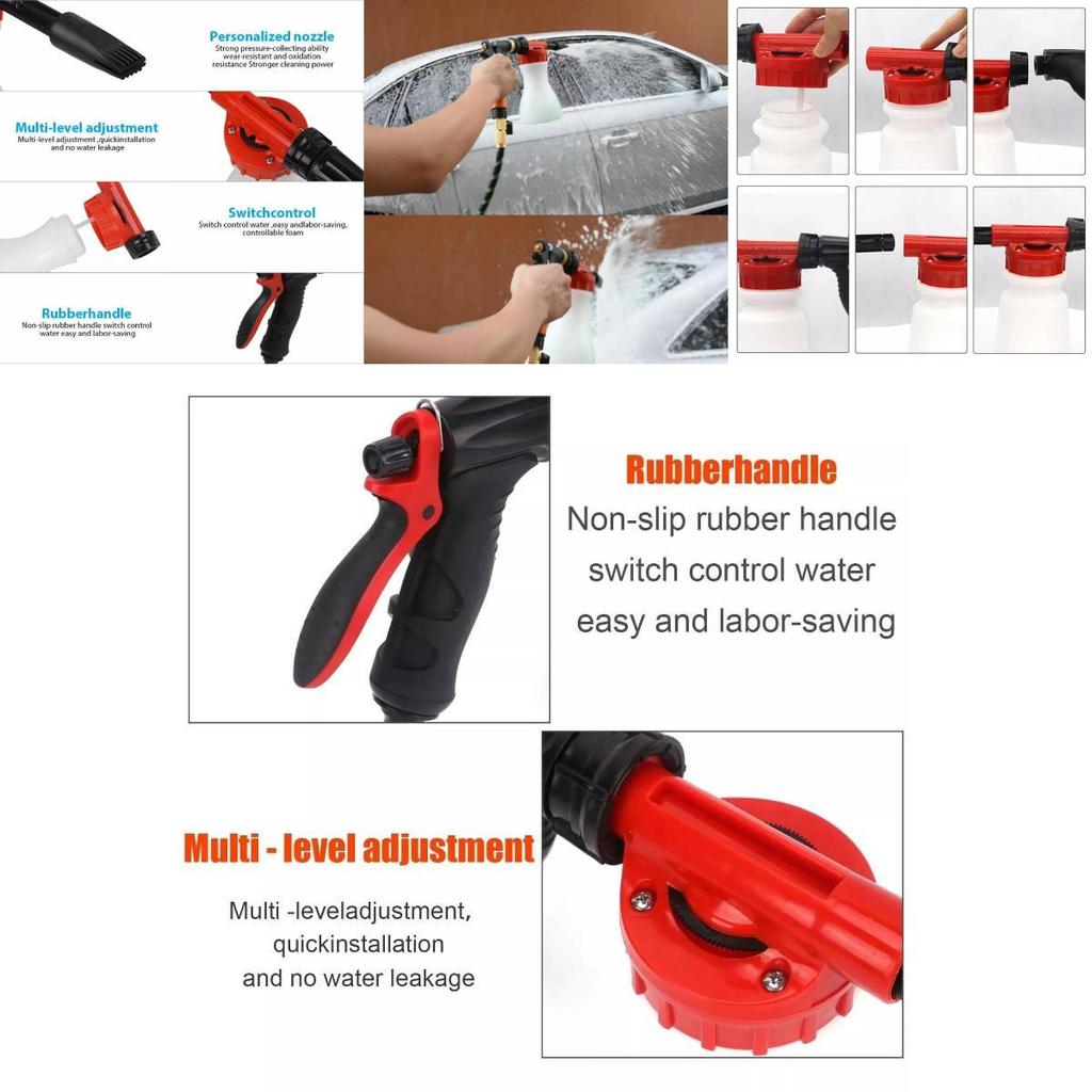 High Pressure Foam Gun For Efficient Home Car Washing And Yard Cleaning With Comfortable Grip