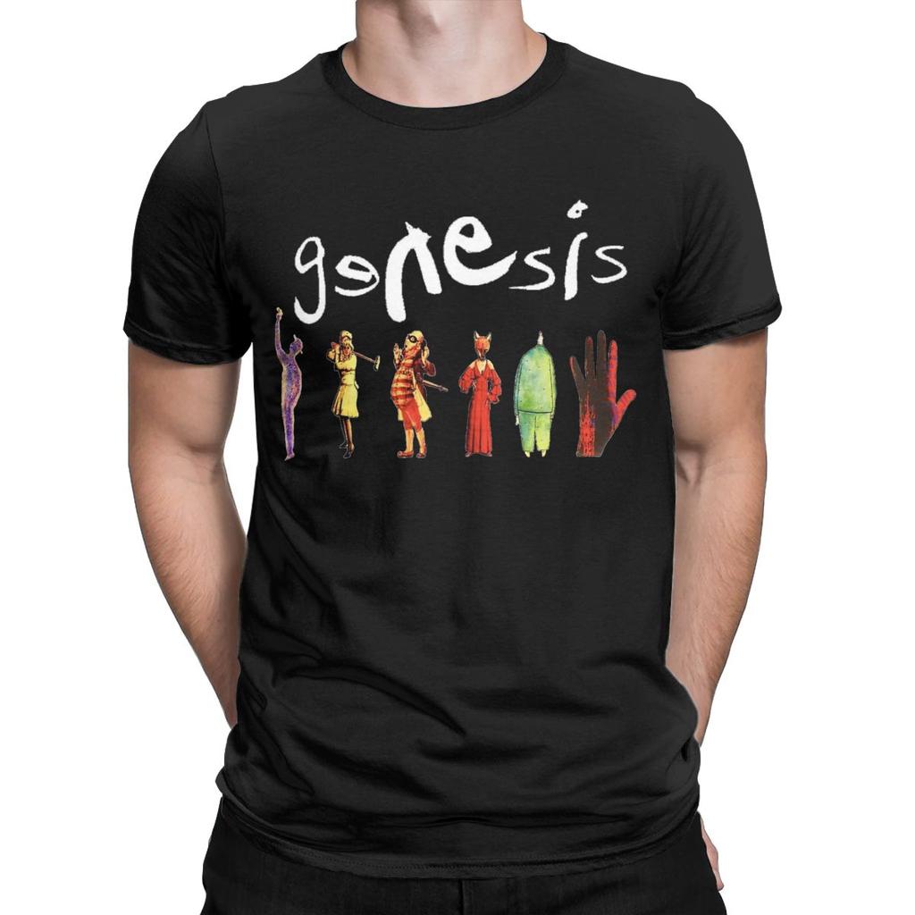 Genesis Band T-Shirt Herren Fantastisches Reines Baumwoll-T-Shirt Rundhals Kurzarm T-Shirts Party Oberteile