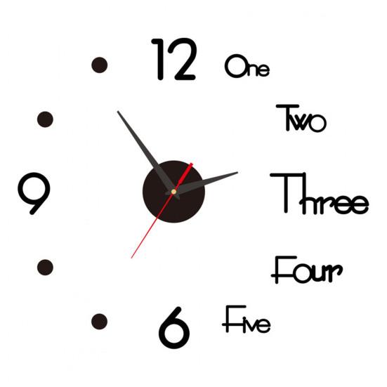 

Бескаркасные акриловые 3D настенные часы Современные бесшумные DIY для дома, офиса, спальни, гостиной, комнатные цифро-аналоговые часы-декор