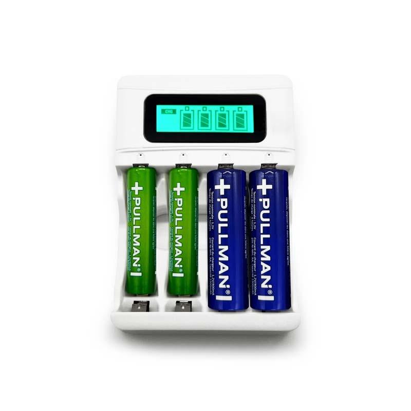 Piles Rechargeables Et Chargeur De Piles Powerset Aaa Pullman