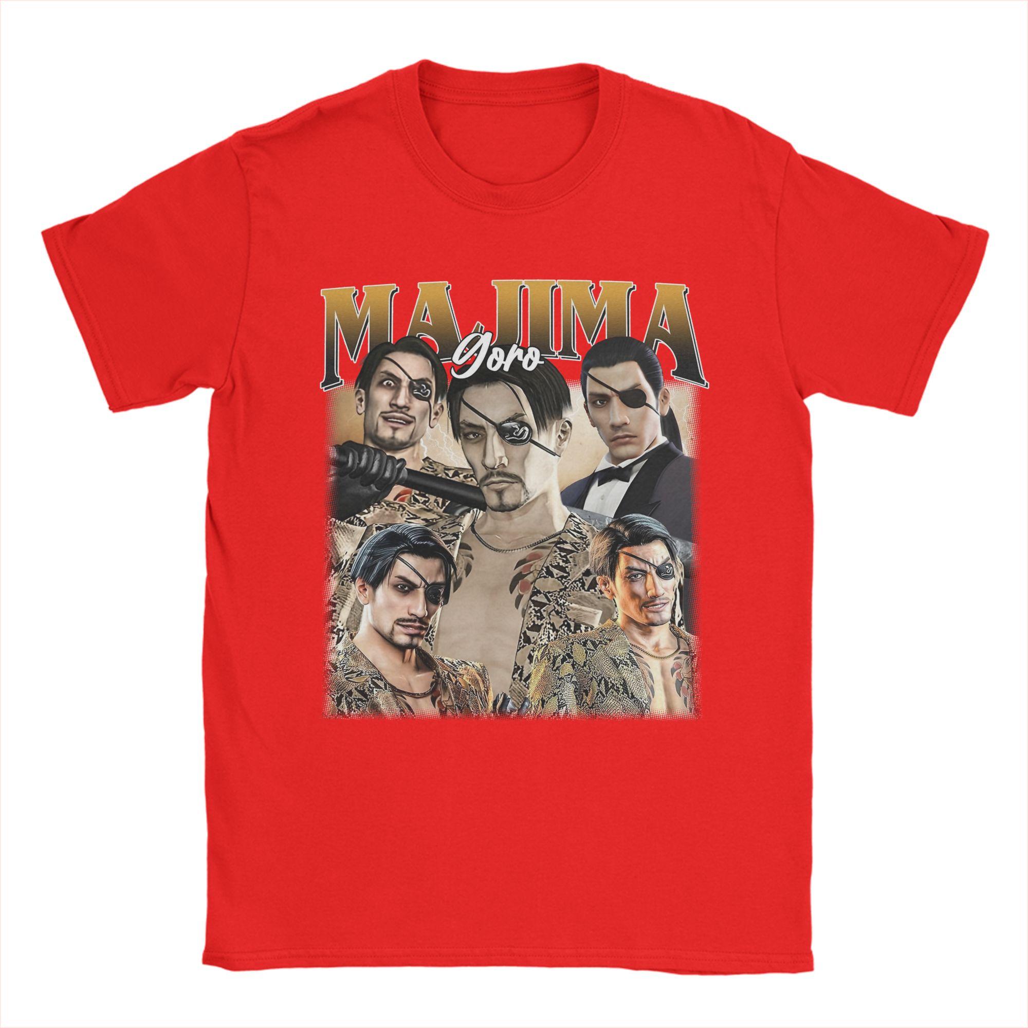 

Fashion Goro Majima Yakuza TShirts Men Round Neck Cotton T Shirts Short Sleeve Tee Shirt Adult Tops S