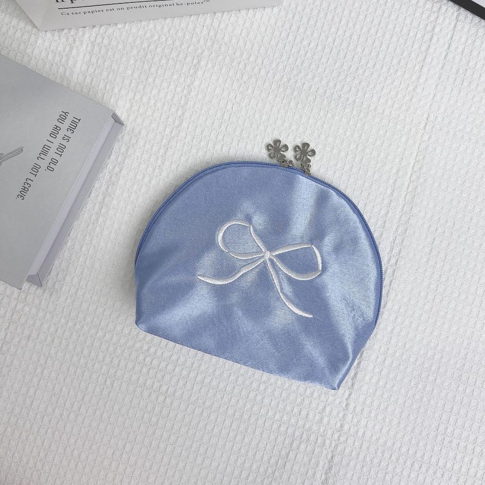 Portable Bow Purse Korean Style Cosmetic Bag Practical Sanitary Napkin Storage Bag  Women