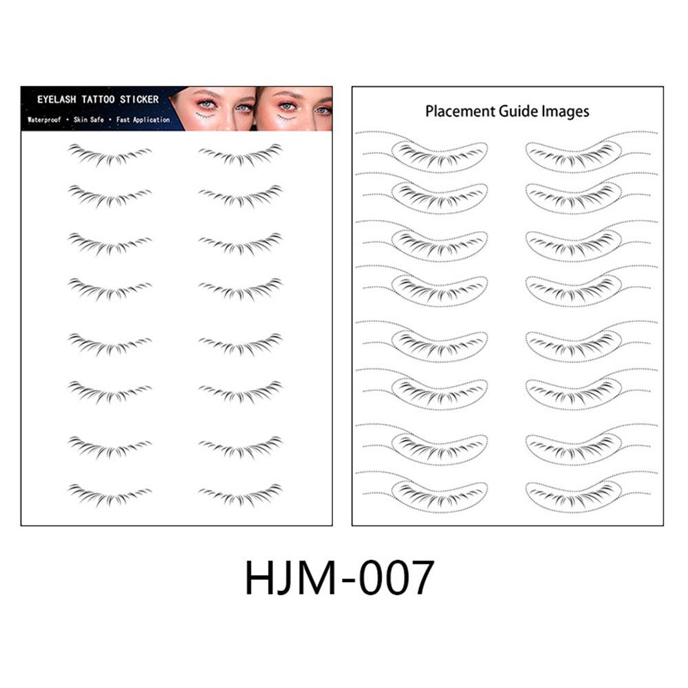 Lower Eyelash Tattoo Long-Lasting Waterproof And Sweatproof Simulation 3D False Eyelash Enlarge Double Under Eye Eyelash Sticker