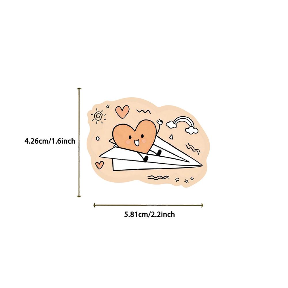 10/30/50/100pcs Cute Inspirational English Phrase Stickers Cartoon Aesthetic Sticker Notebook Phone Stationery Graffiti Decals