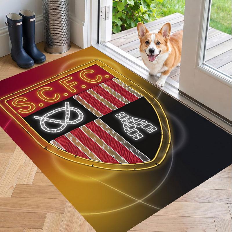 Soft Floor Carpet Stoke City Football Pattern Area Rug Decorative Mat For Home Room Decoration