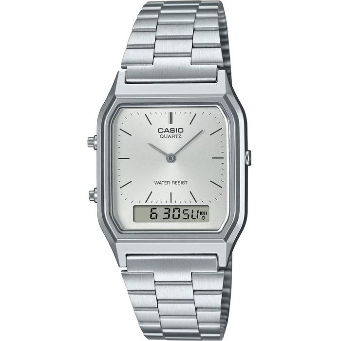 Casio AQ-230A-7AMQY Analog-Digital Quartz Watch, Silver