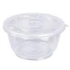 HEIXIE Disposable Round Plastic Bowls with Lids