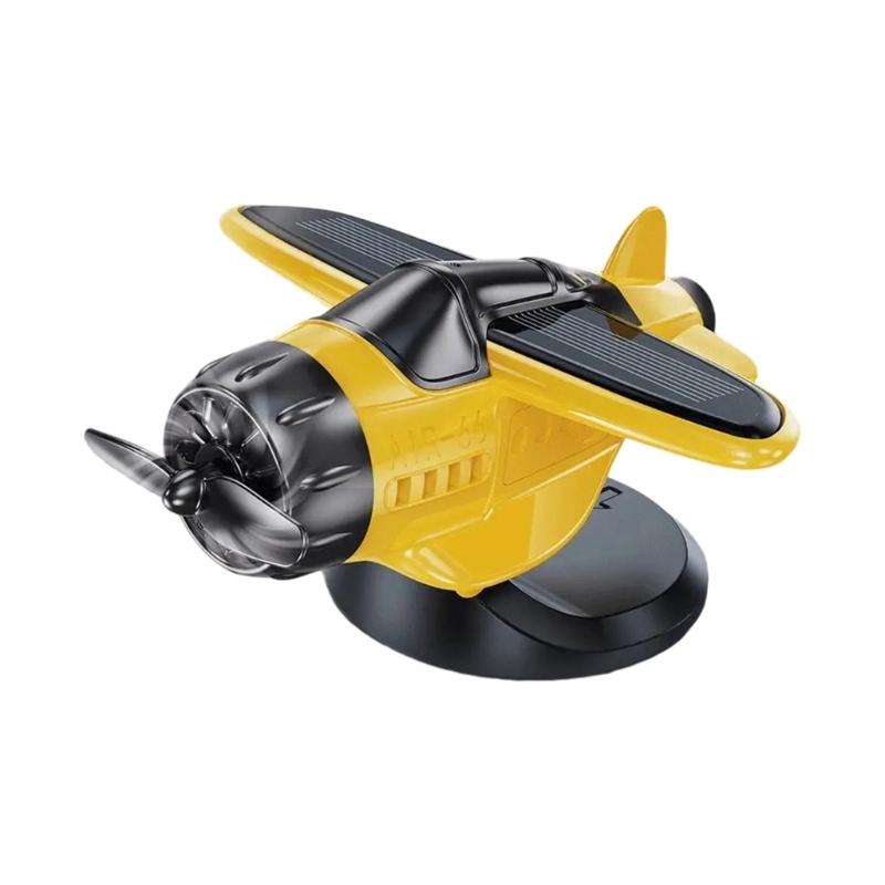 

Solar Propelled Whirling Aircraft Vehicle Trim Dynamic Whirling Motion Panel Decoration Sustainable Car Interior Decoration жёлтый