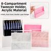 8 Holes Eyelash Extension Tweezers Rack Acrylic Tweezers Display Stand  Eyelash Display