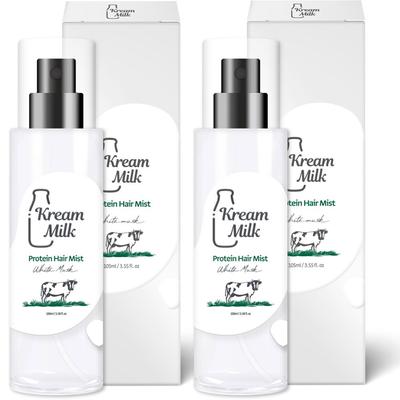 Cream Milk Protein Hair Mist White Musk Scent, 2 Packs, 105ml