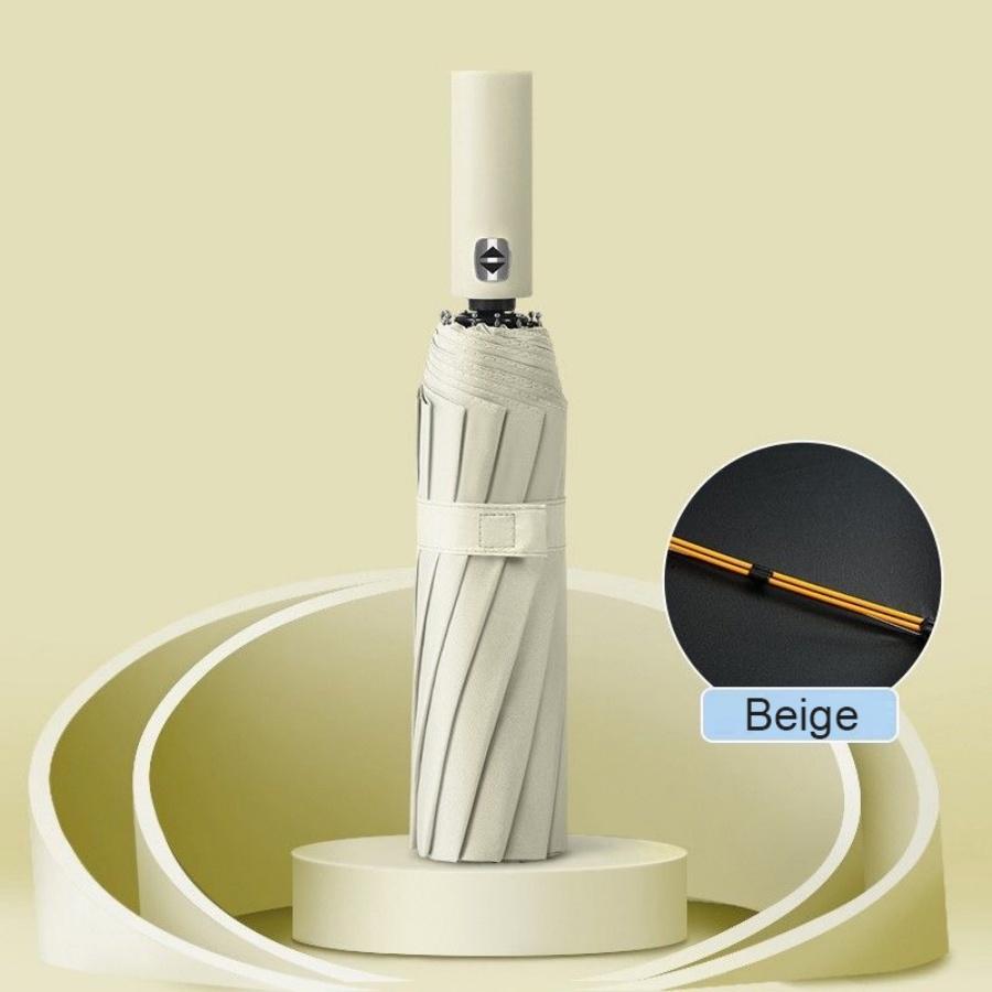 106cm/41.73in Großer Automatischer Verstärkter 24K UV-Sonnenschutz- und Winddichter Faltregenschirm, Robuster Regen- und Windschutzschirm