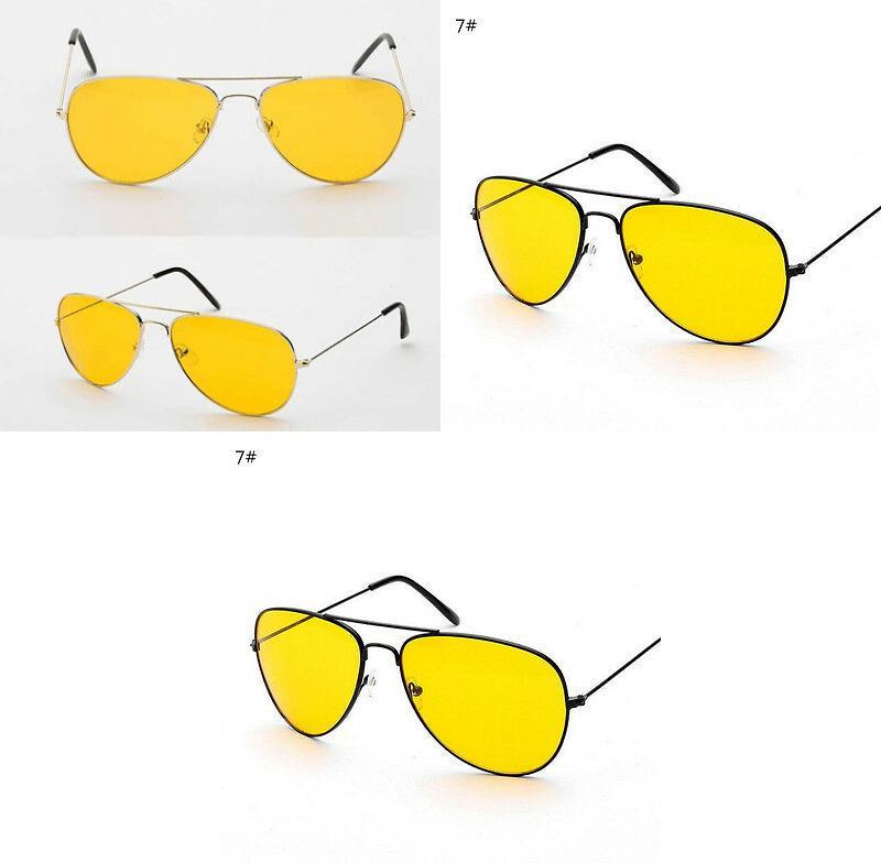 Vue De Nuit Nv Lunettes As Seen On Tv Nightview Aviator 100% Uva Uvb Yellow Lens Glasses For Night Driving