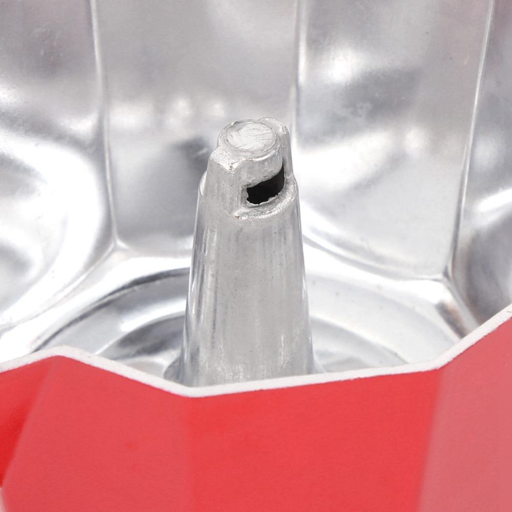 Red Moka Pot Aluminum Italian Coffee Maker Coffee Supplies Coffee Maker  Coffee Making