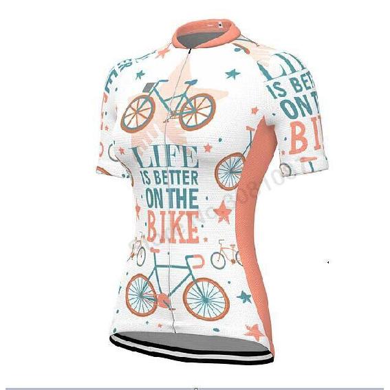 Ride Bike Women Cycling Jersey Bike Shirt Cycling Clothing Breathable Mtb Jersey
