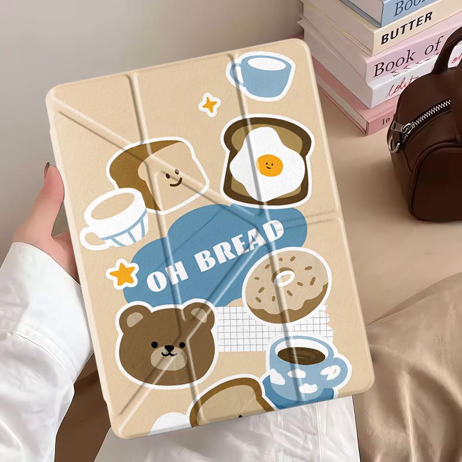 Holder Cover Tablet Case For iPad Pro 2025 Mini 6 7 Pro 11th 10th 9th 8th 7th 12.9inch Air 4 5 M3 M2 1 2 M4 11inch Cute Cartoon