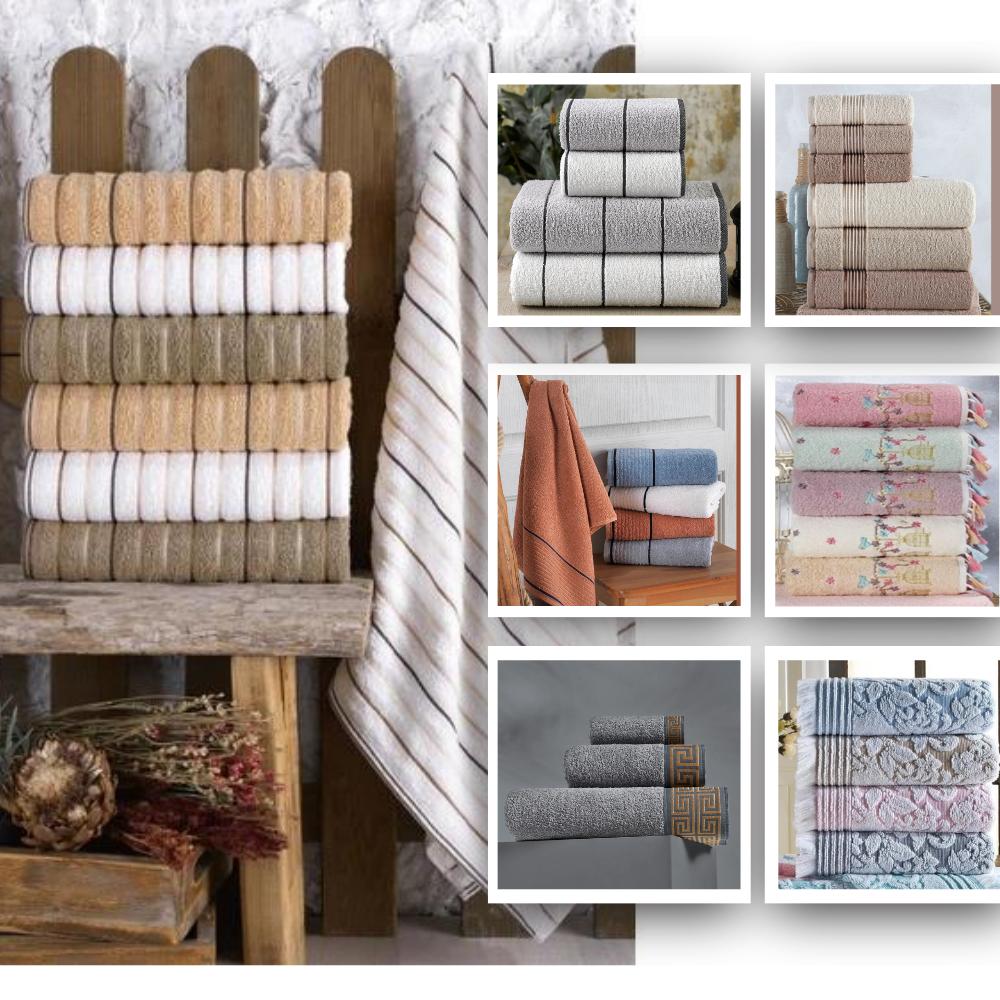 

Наборы полотенец из турецкого хлопка - 20 разных продуктов