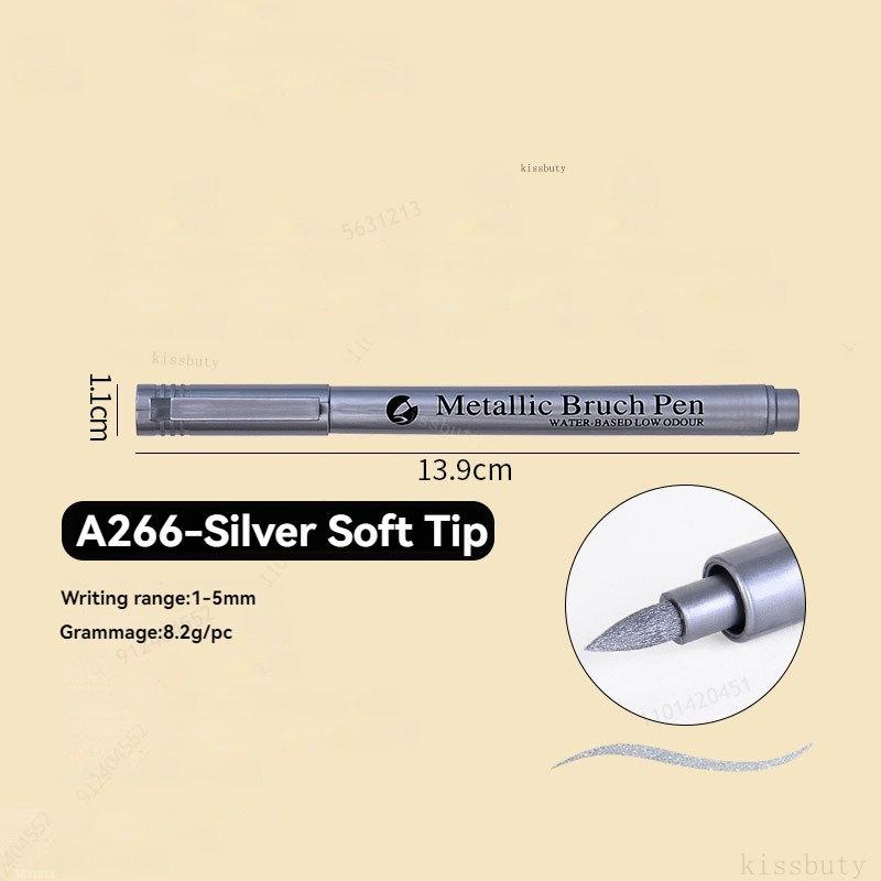 highlight Metallic Marker Pen Gold White Waterproof Permanent Paint Marker Pen for Rock Mug Ceramic Glass DIY Painting