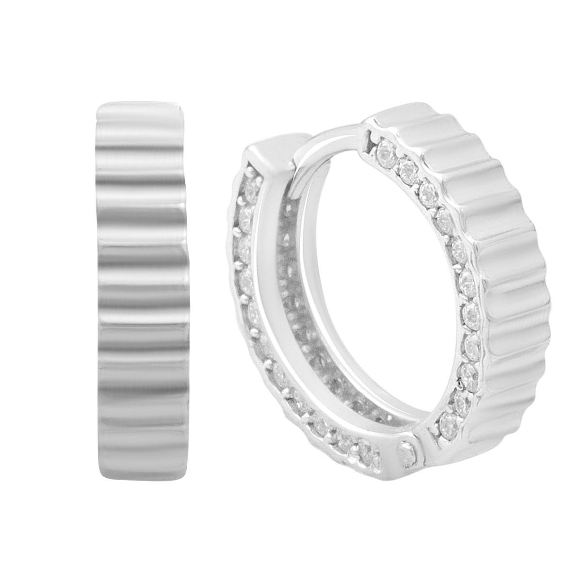 

Silver earrings with cubic zirconia 0.44ct (2197911) білий