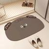 Bibulous floor mat diatom mud cartoon antiskid toilet bibulous quick-dry floor mat