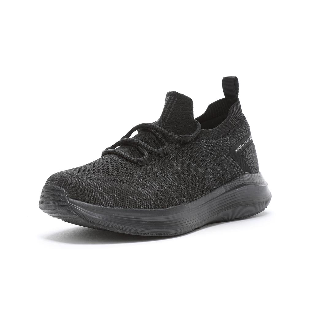 Moonstar Synergy Rain or Shock Wide SNGY 3E Cushion, Lightweight, Soft, Shine, Water-Repellent, Cushioning, Absorption, Fit, Women's, LY07, Black,