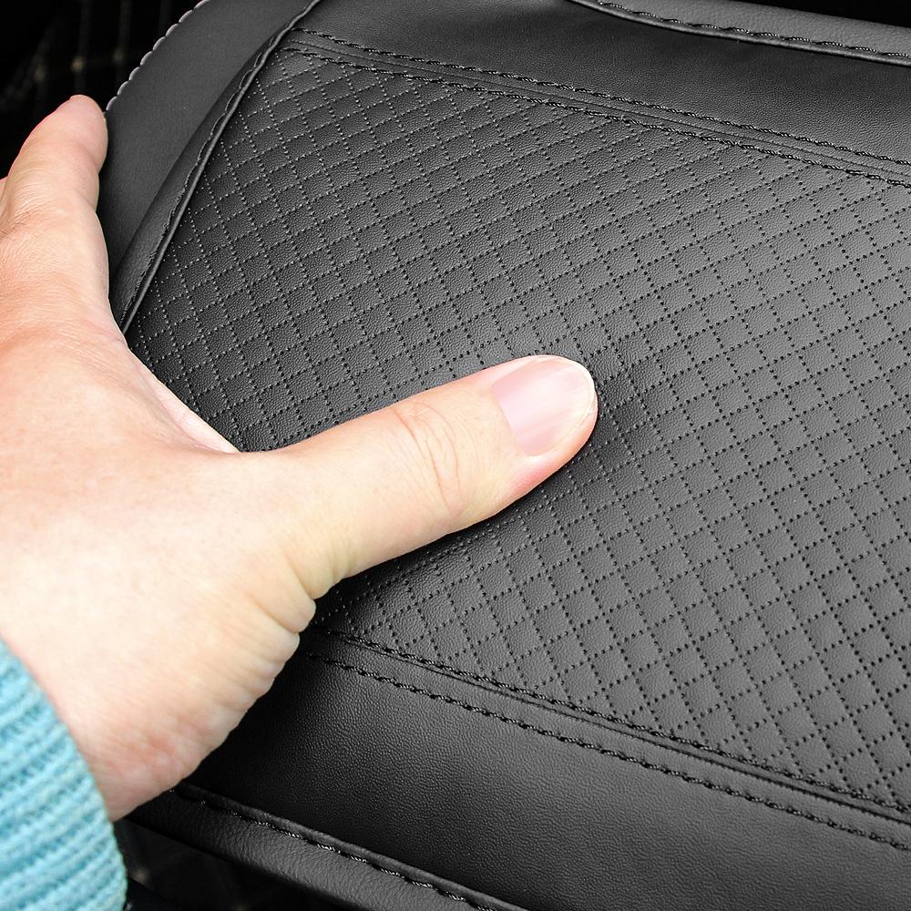 Leather Armrest Box Cover Pad for Volkswagen VW Passat Tiguan T-Roc Golf Jetta Sharan Scirocco EOS T-Cross