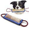 Interactive Dog Toy for Puppy Training Chew Pillow with Jute Rope Fetch Play Bite Resistant Chewing Supplies for Aggressive