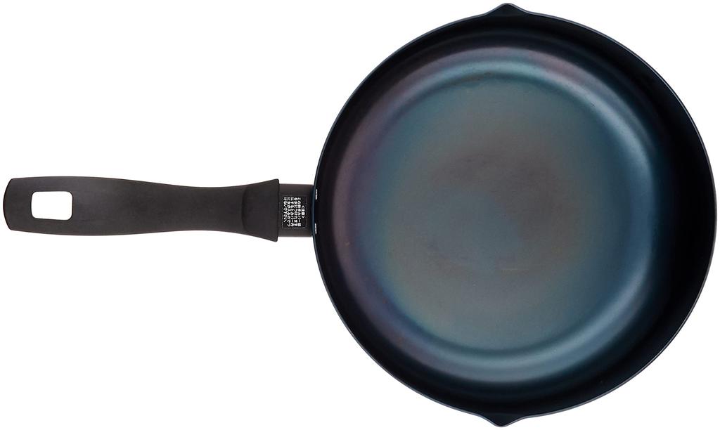 Fujita Metal Iron Frying Pan, Single-Handed Pot, Easy-to-Use, Lightly Fried Rice Pan, 25cm, 013800