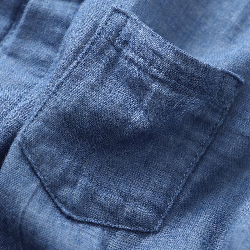 Weiches und klebriges doppellagiges Baumwoll-Kurzarmhemd für Jungen-Sommerbekleidung aus reiner Baumwolle und halbarmer Strickjacke dünn für Kinder-Babys