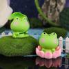 Adorable Frog Figurines, Home Gifts, Children's Cartoon Car Decorations, Resin Handicrafts