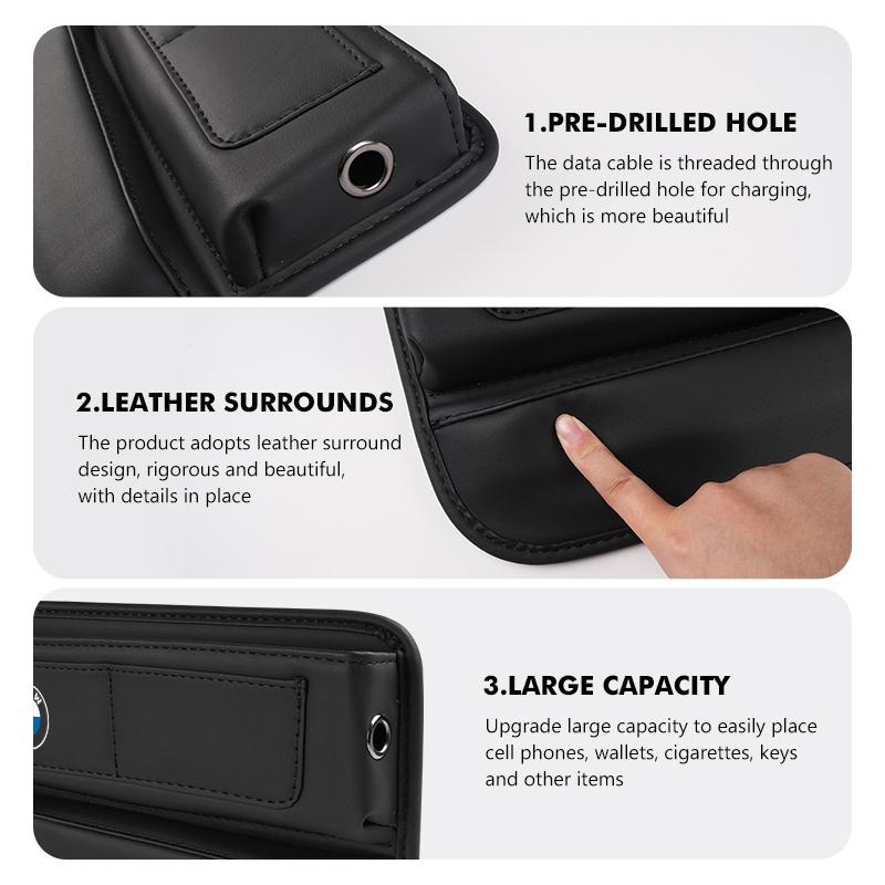 KHQB5 For BMW Car Seat Gap Multifunction Storage Box Seat Gap Cup Holder E46 E90 E60 F10 E39 F30 E36 E87 E90 E30 E53 F31 E92