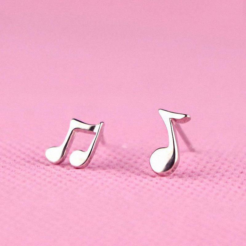 Silver-Plated National Tide Note Earrings for Women - Stylish, Temperamental Ear Jewelry