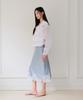 THEELO Soft Lace Midi Skirt (Light Blue)