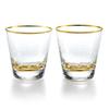Dolce Duo Rocks Glasses, Pair Set of 2, 300ml, Perfect for Whiskey and Shochu, Charmant Glass Cups, Gift Set, CM-1649